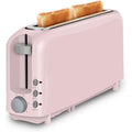 2-Slice Slim Toaster, 6 Shade Settings with Cancel, Reheat & Defrost, 10" Long Slot, Auto Shut off, Removable Crumb Tray, Pink